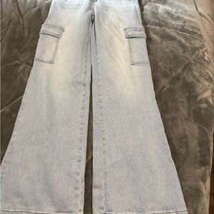 Chic Light Blue Wide-Leg Jeans